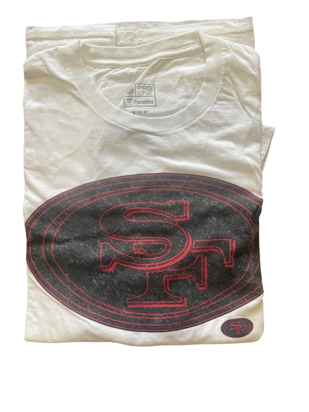 🔥Ts 2/$15 or 3/$20 Fanatics White San Francisco 49ERS Graphic Logo Tee Adult M
